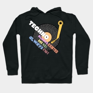 house music is life techno themed design Hoodie